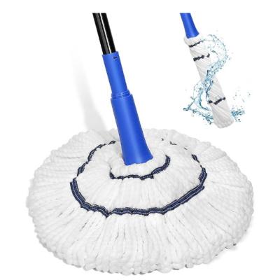 China Self-tightening mop, microfiber rotating mop for sale
