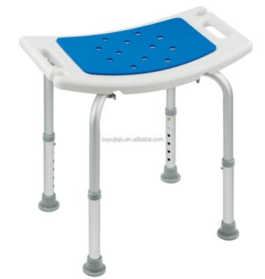 China Modern Elder Folding Bath Chair 5 Gears Shower Bench Stool Bathroom Furniture Chair Non-slip Bathroom and Shower Chair Adjustable for sale