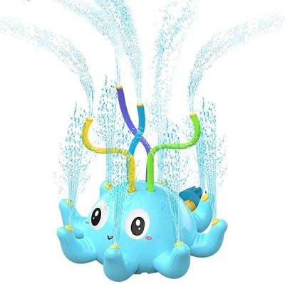 China Water Spraying Tool 2022 Swimming Pool Toys for Kids Water Spray Octopus Baby Bath Toys Summer Flower Water Toy Animal Animal Shape Plastic for sale