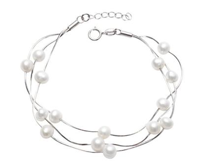 China Factory Supply AAAA Freshwater Pearl 925 Sterling Silver Direct Bracelet FASHIONABLE for sale