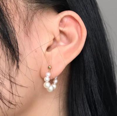 China Factory direct supply FASHIONABLE 925 sterling silver freshwater pearl earrings for sale