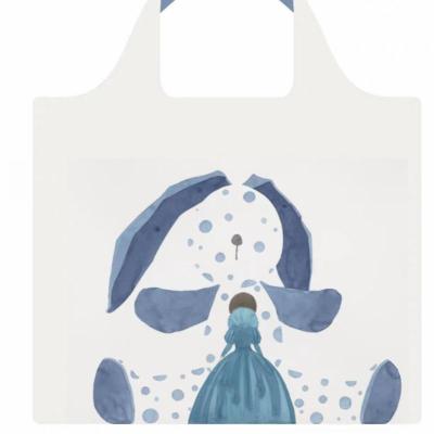 China Customizable Shopping Bags Handled With Sturdy Multiple Patterns And Reusable Polyester Shopping Bags for sale