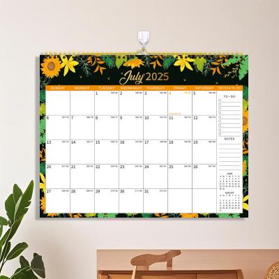 China Custom Layout Personalized Calendar Printing Monthly View with Major US Holidays Marked for sale