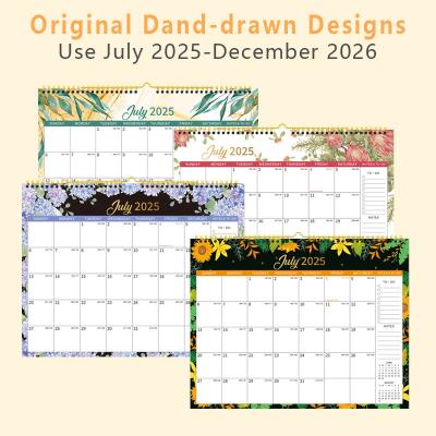 China Holiday / Seasonal Theme Custom Wall Calendar Made With Paper And Spiral Binding for sale