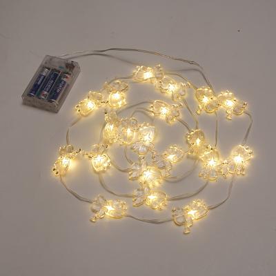 China Copper wire battery lights Battery copper wire led Holiday lighting string Christmas theme decorative lights for sale