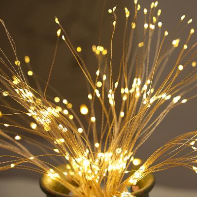 China Copper wire battery lights Battery copper wire led Holiday lighting string Christmas theme decorative lights for sale