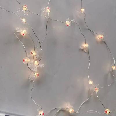 China Copper wire battery lights Battery copper wire led Holiday lighting string Christmas theme decorative lights for sale