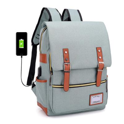 China Teenage Custom Outdoor Travel Waterproof USB Computer Bags Hot Selling USB Computer Bags College Mochilas Logo Waterproof Laptop Backpack for sale