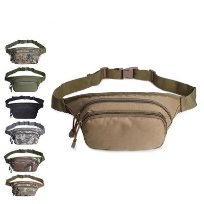 China Wholesale Waterproof Outdoor Tactical Waist Bag Running Men's Camouflage Chest Bag Sports Climbing Bag for sale