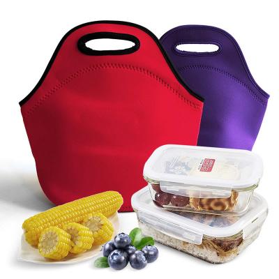 China 2022 Hot-selling Insulated Insulated Custom Neoprene Picnic Bag Small Lunch Neoprene Wine Cooler Insulated Bag for sale