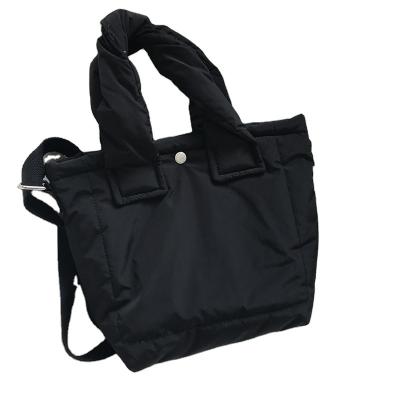China Women Girls Fashion Designer Tote Bags Korean Black Durable Mini Single Shoulder Handbag Cute Small Handbag for sale