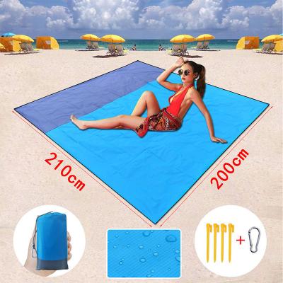 China Oxford Light Weight Outdoor Portable Waterproof Beach Mat Sand Proof Foldable Travel Picnic Camping Blanket 2021 for sale