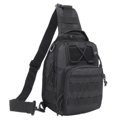 China Outdoor Military Molle Sling Oxford Army Chest Bag Single Shoulder Waterproof Camping Hiking Tactical Bag for sale