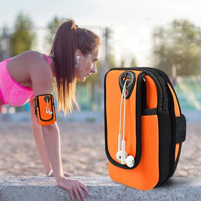China 2021 commercial smartphone case Promise heavy duty elastic outdoor sports arm mobile cell bag mobile phone bags for sale