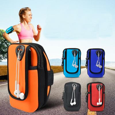 China 2021 hottest outdoor fashion sport portable unisex multicolor causal arm bag running wrist pocket bag with cheap price for sale