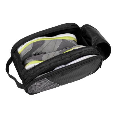China 2021 Daily Life Sport Hand-Folding Shoes Bag Custom Outdoor Shoe Storage Bag Travel Polyester Zipper Bag and Shoe Set for sale