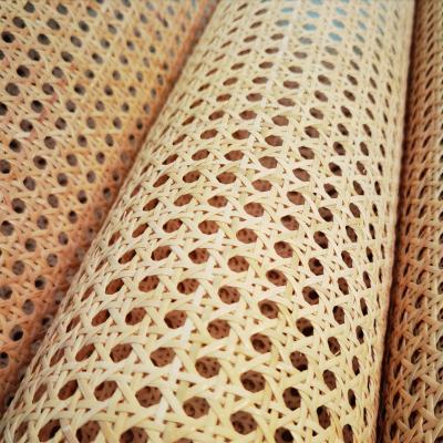 China (Other)Wholesale Rattan Adjustable Cane Webbing Roll Natural Hexagonal Mesh Furniture Bleached Open Woven With High Quality for sale