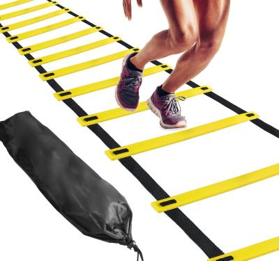 China Agile Trainer Jumping Training Portable Fitness Speed Ladder Conway AGL001 Agility Ladder With Free Carry Bag For Soccer Training for sale