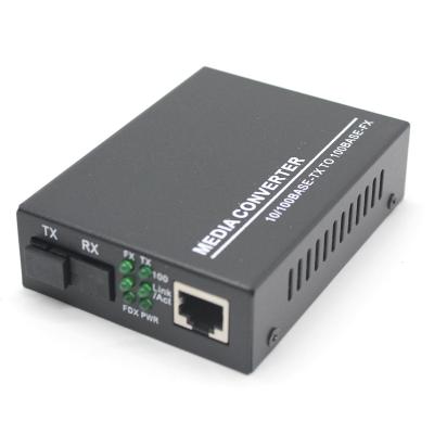 China Ftth 10/100/1000M Gigabit SM DX Fiber Ethernet RJ45 Switch Fiber Optic Media Converter for sale