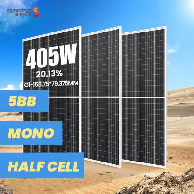 China Sunrise solar system photovoltaic panels for sale perc mono panel SR-M672405HL for sale