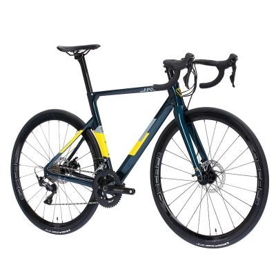 China JAVA 700C VESUVIO 22 Speed Road Bike Racing With Carbon Fiber Bicycle Frame Super Light Racing Carbon Cycling Integrated Handle for sale