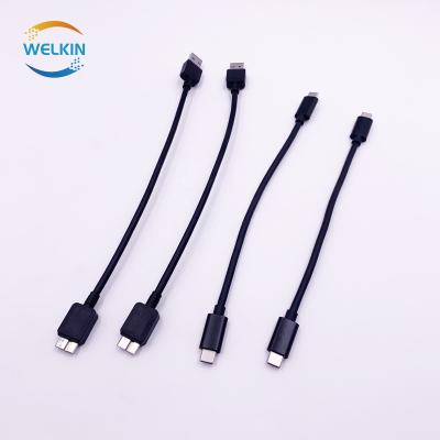 China Custom Design Motor Cable Assembled Cable Assembled High Speed USB3.0 AM to Type-C 30AWG 20CM For OEM Logo HUB Data Transmission Support for sale