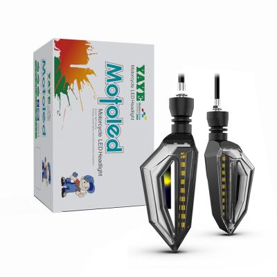 China DC12V LED amarillo flujo de agua señal de giro luz de advertencia para motocicleta YAYE 2385 en venta