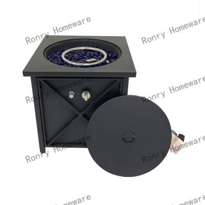 China Stocked garden supplies Square wrought iron gas fire pit Outdoor party heater gas fire pit gas fire pits for outside patio for sale