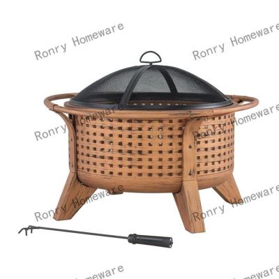 China Stocked Custom metal fire pit firewood charcoal stove Outdoor garden lawn high temperature resistant charcoal heating fire bowl for sale