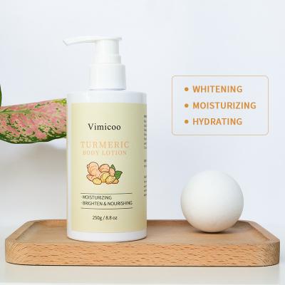 China Wholesale Custom Moisturizer Private Label Natural Organic Beauty Moisturizing Skin Care Turmeric Body Cream Brightening Lotion for sale
