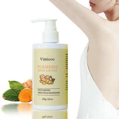 China Wholesale Custom Moisturizer Private Label Natural Organic Beauty Moisturizing Skin Care Turmeric Body Cream Brightening Lotion for sale