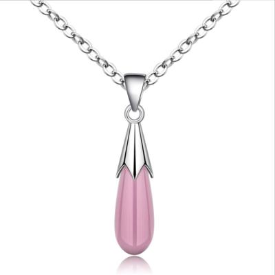 China New Fashion Accessories Pendant CLASSIC Natural Crystal Women's Necklace Opal Necklace Moonstone Water Drop for sale