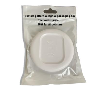 China Mobile Phone Amazon Top Selling Products ODM 10W Qi Fast Wireless Charger Pad 2021 Qi Radio Smart Pad For Airpods Pro Earphone for sale