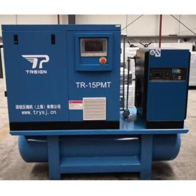 China DC Power Frequency Lubricated Belt Can With Dryer Screw Cold Air Compressor for sale