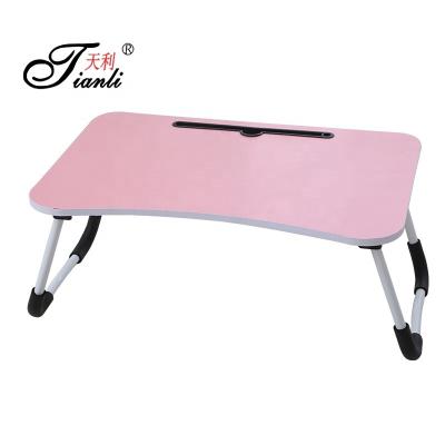 China Foldable Wooden Folding Laptop Table Bed Desk Adjustable Laptop Bed Wood Foldable Table for sale