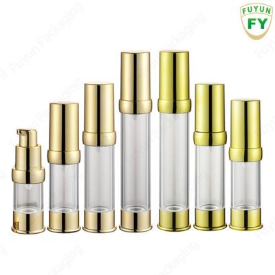 Chine Mini vide de voyage vide en gros de 15ml 30ml 40g 50ml clair autour de la bouteille en plastique crème de lotion privée d'air pour des soins de la peau à vendre