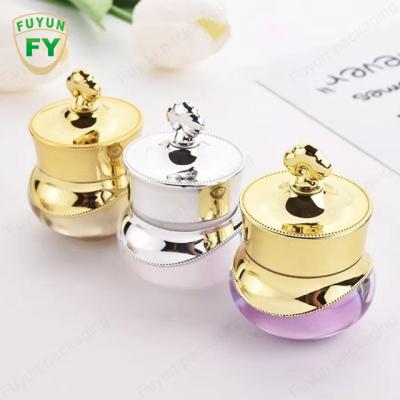 China Bloco 5ml 5g do frasco 3 de Crystal Acrylic Refillable Cosmetic Cream da coroa à venda