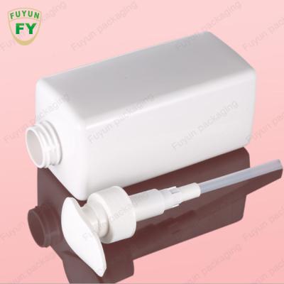 China garrafa plástica clara branca Logo Printing do champô de 12.5oz 500ml à venda