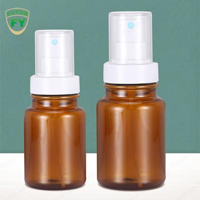 중국 170ml 스킨케어 앰버 토너 로션 플라스틱 펌프 병 판매용