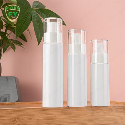중국 명확한 모자를 가진 백색 애완 동물 80ml 100ml 120ml 로션 펌프 병 판매용