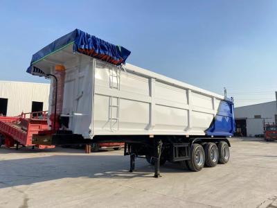 China Jost Kingpin Customized 3 Axle 60tons Trailer Dump Truck With Fuwa/BPW Axle for sale