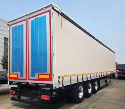 China Wheel Base 1310mm Durable Side Curtain Semi-Trailer for Flexible and Secure Loading for sale