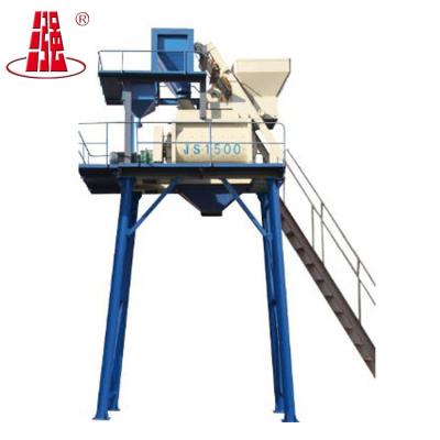 China Building Material Shops High Performance Concrete MixerJS1500 Twin Shaft For Sale, Sicoma Twin Shaft Concrete Mixer For Sale for sale