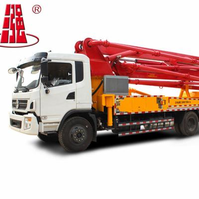 China Popular Hydraulic Concrete Pump Concrete Truck Construction Material Stores Boom Jib Structure Technology Advanced Pump Truck for sale