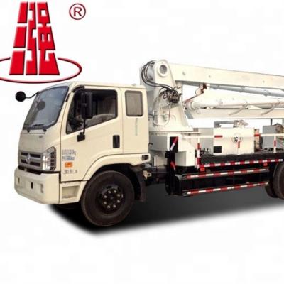 China Construction Material Shops Electric Control Hydraulic Switch Technology Mobile Construction Truck Mounted Boom Pump Concrete Mixer Concrete Pump Truck for sale