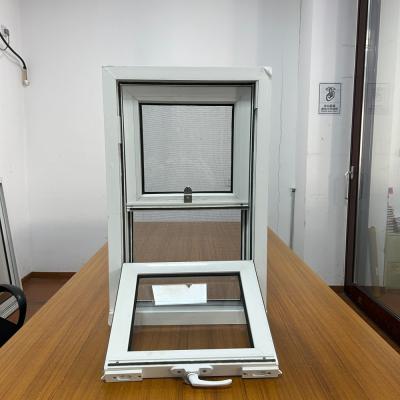 China Low E PVC Hung Windows Vertical Sliding Upvc Double Hung Windows Welded Reinforced Frames for sale