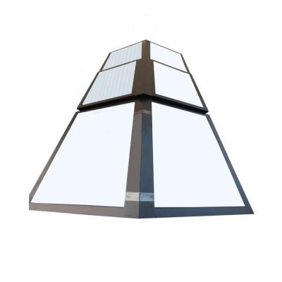 China Rectangular Aluminum Skylights Heat Insulation Aluminium Roof Windows Remote Control for sale