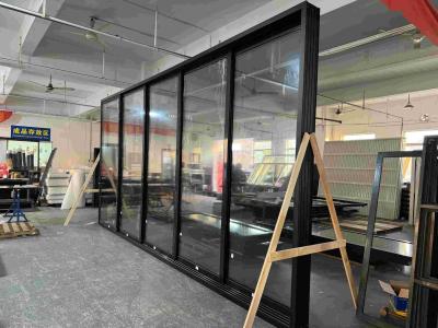 China Custom and Easy Installment 5 traqcks Alumimum Sliding Glass Door good sealing windowproof for sale