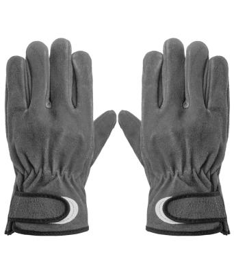 China AB Grade Single Gray Cow Split Leather Driver Glove for sale