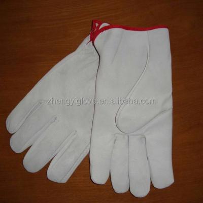 China Genuine Leather Excellent Dexterity and Abrasion Resistance Cow Grain Driver Gloves for sale